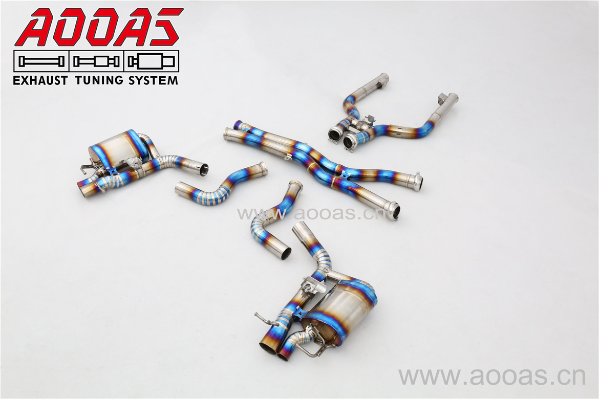 Mercedes w205 c63s  Titanium /Valvetronic Catback System   Adapt to the original three valves